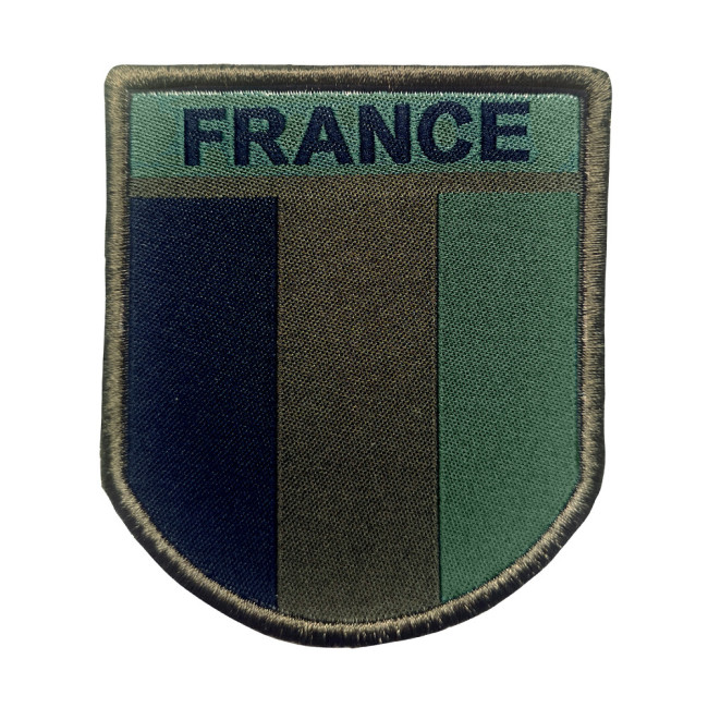 Emblemat Francja niska widoczność haftowany na tkaninie - A10 Equipment