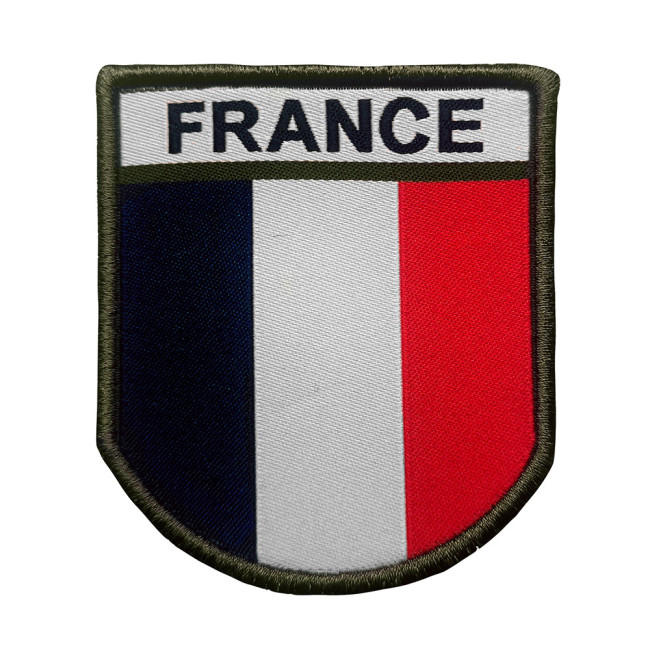 Emblemat Francja wysoka widoczność haftowany na tkaninie - A10 Equipment