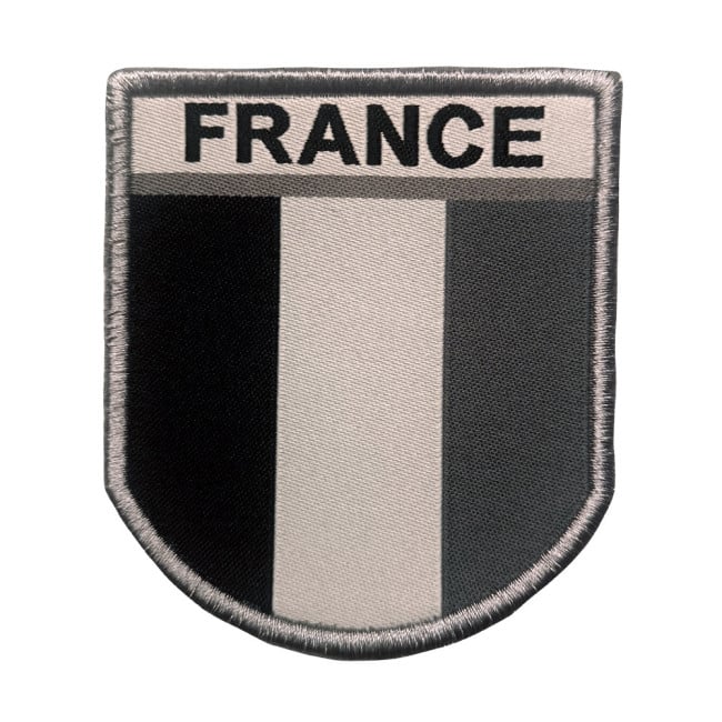Écusson France gris brodé sur tissu - A10 Equipment