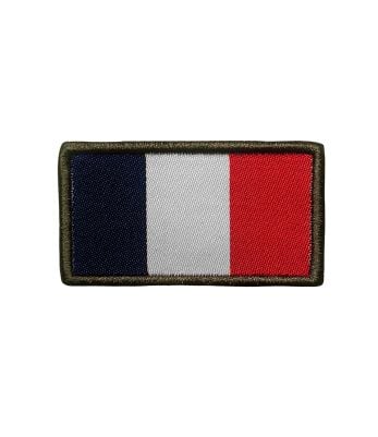 Patch drapeau français haute visibilité brodé sur tissu - A10 Equipment