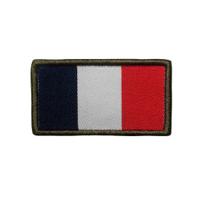 Patch drapeau français haute visibilité brodé sur tissu - A10 Equipment
