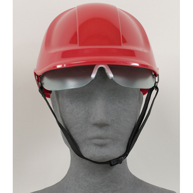 Casque endurance de chantier avec visière Rouge - Portwest