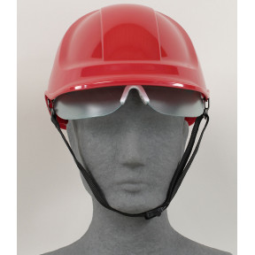 Casco resistente de obra con visera Roja - Portwest