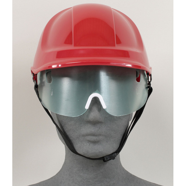 Casque endurance de chantier avec visière Rouge - Portwest