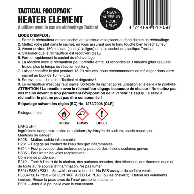 Flammenfreies Heizelement Tactical Heater Element - Tactical Foodpack