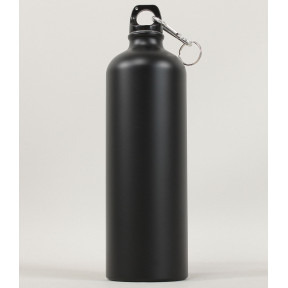 Aluminium-Flasche 1L Schwarz - Highlander
