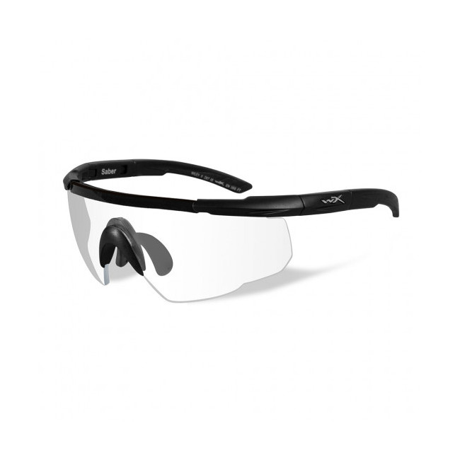 Ballistische beschermbril Saber Adv. zwart schermen rookglas/kleurloos/oranje - Wiley x