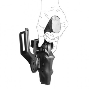 Holster rechtshandig Vegatek Short VKS8 tan voor PAMAS MAS-G1 - Vega Holster