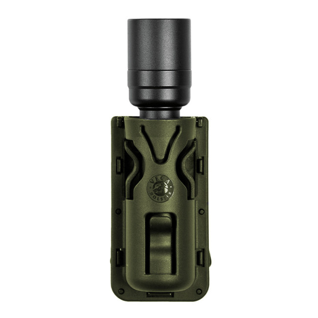 Drehbare Taschenlampenhalterung 8VP63 olivgrün für Gürtel - Vega Holster