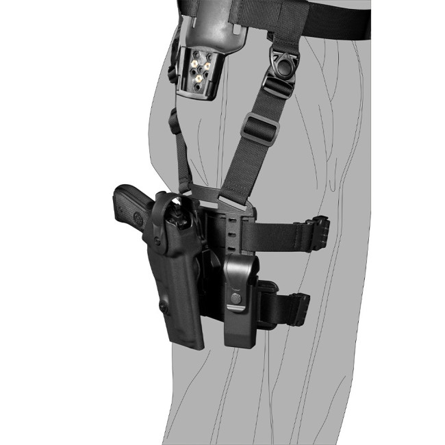 System szybkiego łączenia i obrotowy 8K31 tan - Vega Holster