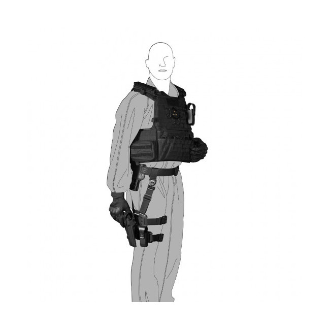 System szybkiego łączenia i obrotowy 8K31 tan - Vega Holster