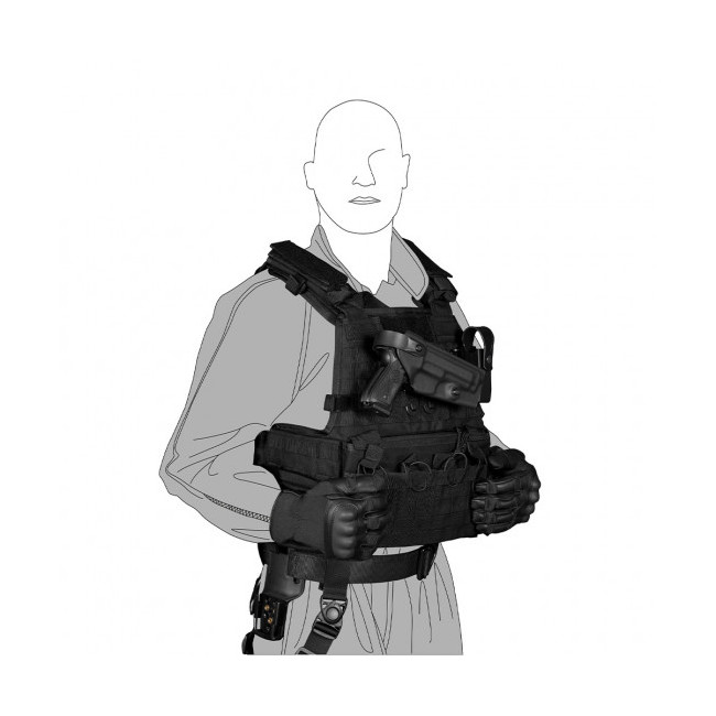 Schnelles und drehbares Verbindungssystem 8K31 tan - Vega Holster