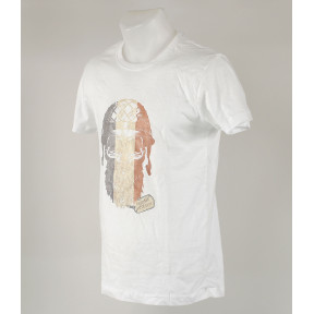T-SHIRT 100% BAUMWOLLE FRENCH VETERAN WEISS - ARMY DESIGN BY SUMMIT OUTDOOR - Guter Zustand - TS - Gebraucht
