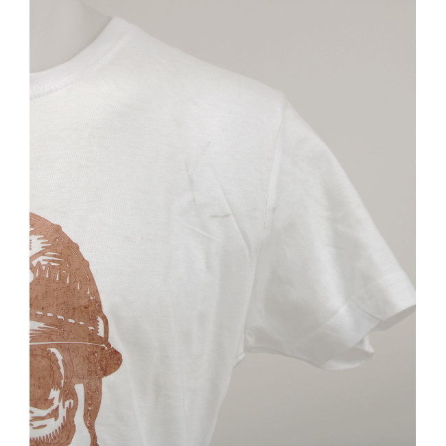 T-SHIRT 100% BAUMWOLLE FRENCH VETERAN WEISS - ARMY DESIGN BY SUMMIT OUTDOOR - Guter Zustand - TS - Gebraucht
