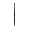 Pałka teleskopowa 16" ze stali/aluminium z przyciskiem i metalową rękojeścią - Czarna - GK