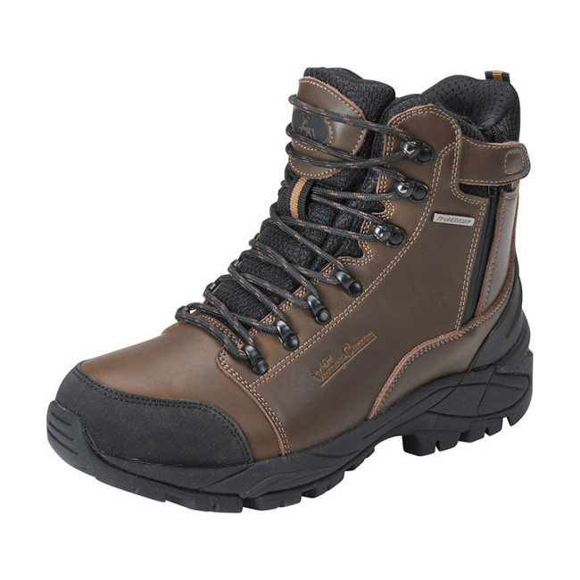 Jagdschuhe Zika Doppel-Reißverschluss braun - Verney-Carron