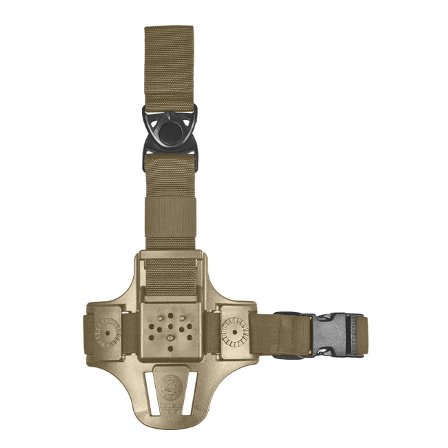 Kompakte Oberschenkelplatte mit 1 Gurt 8K17 tan - Vega Holster