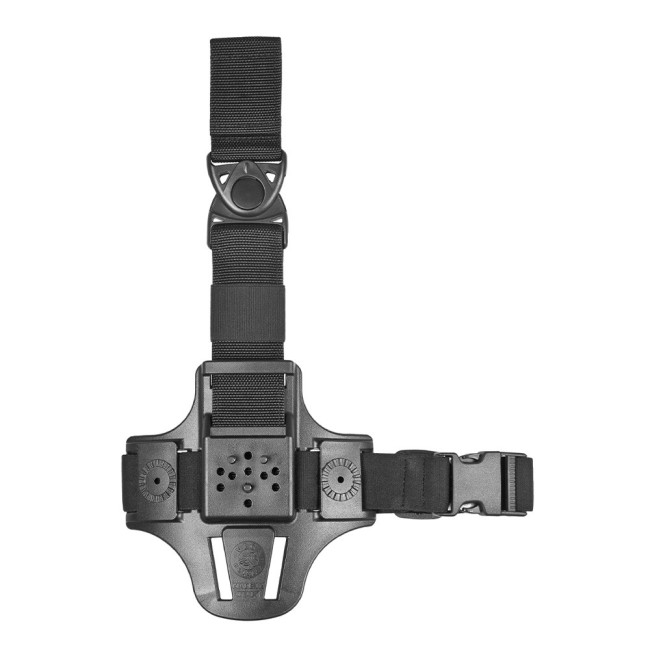 Kompakte Oberschenkelplatte mit 1 Gurt 8K17 schwarz - Vega Holster