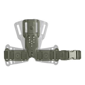 Kompakte Hüftplatte mit 1 Gurt 8K28 olivgrün - Vega Holster