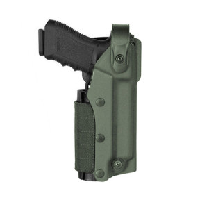 Kabura Zoom VKZ8 do GLOCK 17/18/19/22/23 z lampą/laserem oliwkowa - Vega Holster