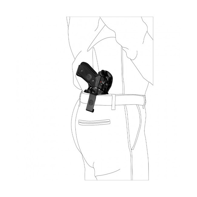 Ambidexter inside holster Cordura® IA264 zwart - Vega Holster