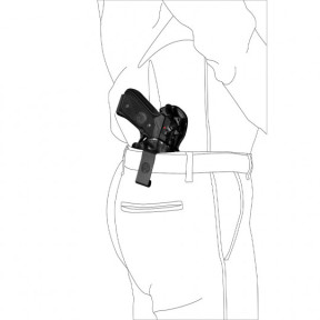 Kabura oburęczna wewnętrzna Cordura® IA264 czarna - Vega Holster