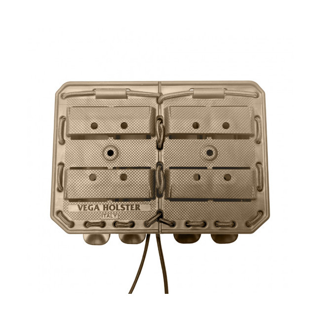 Porte-chargeur double côte à côte Bungy 8BL tan pour M4/AR15 - Vega Holster