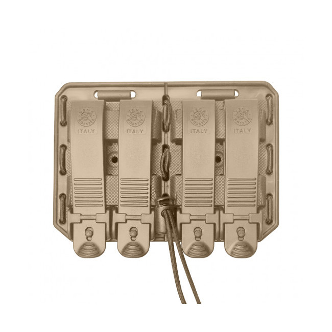 Porte-chargeur double côte à côte Bungy 8BL tan pour M4/AR15 - Vega Holster