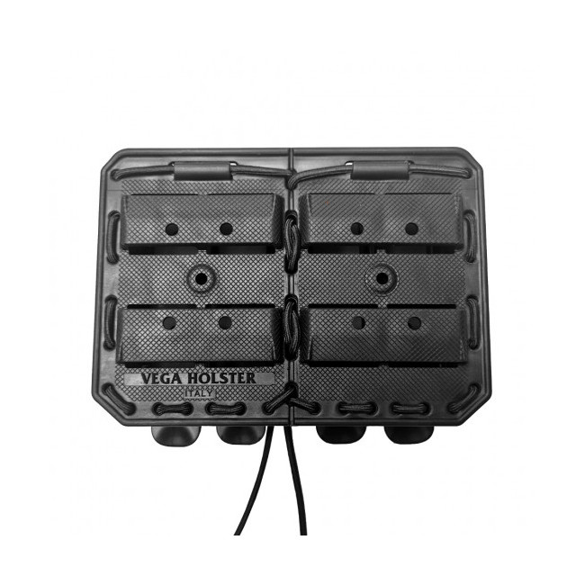 Élastiques De Serrage Vega Avec Embouts Antidérapants - Noir - Pour Porte-Chargeur Bungy - X2?