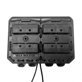 Dubbele zij-aan-zij magazijnhouder Bungy 8BL zwart voor M4/AR15 - Vega Holster