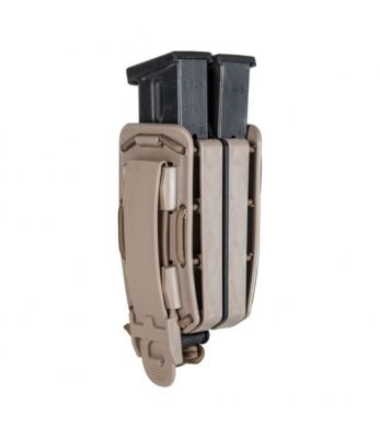 Porte-chargeur double Bungy 8BL pour pistolet automatique tan - Vega Holster