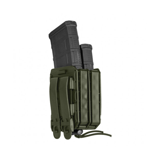 Dubbele magazijnhouder Bungy 8BL voor M4/AR15 olijfgroen - Vega Holster