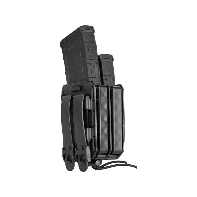 Porte-chargeur double Bungy 8BL pour M4/AR15 noir - Vega Holster