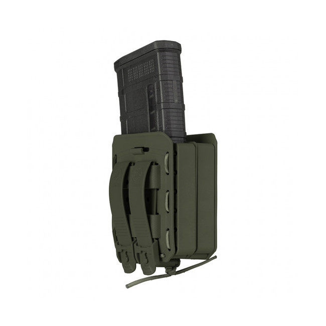 Dubbele magazijnhouder Bungy 8BL voor .308/7,62 mm olijfgroen - Vega Holster