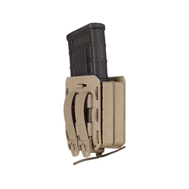 Dubbele magazijnhouder Bungy 8BL voor .308/7,62 mm tan - Vega Holster