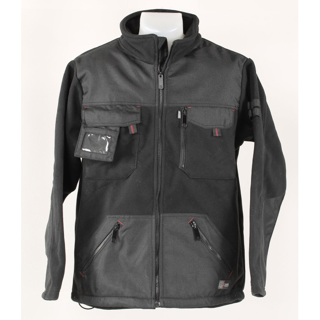 Schwarze Fleecejacke - BETON - LMA - Gebraucht - Guter Zustand - TL