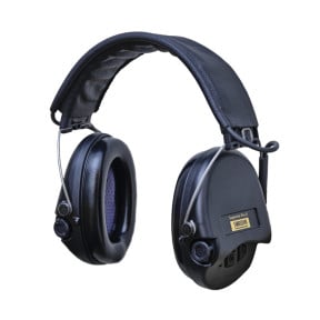 Cuffie antirumore con archetto in pelle nera Supreme Pro-X (SNR: 25db) - Nero - MSA Sordin