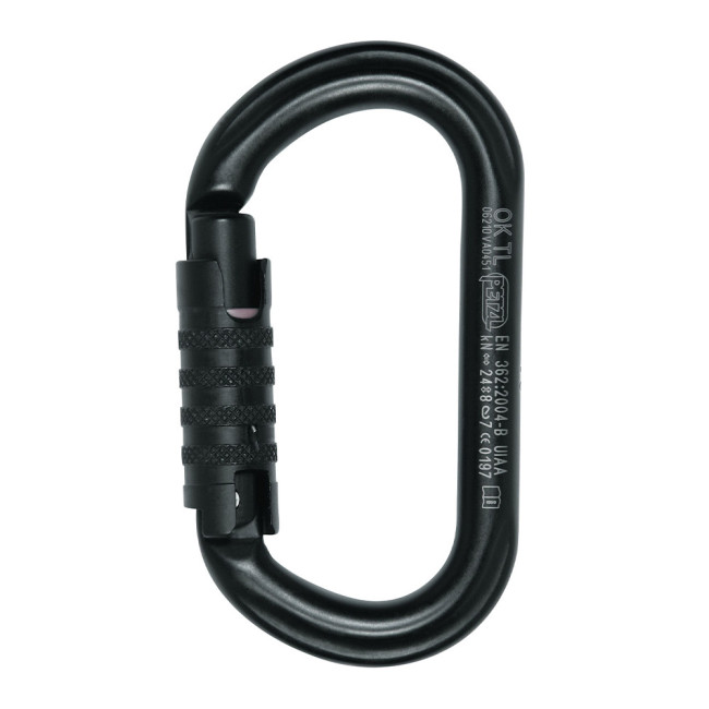 Leichter ovaler Karabiner OK mit Triact-Lock® Verriegelung - Petzl