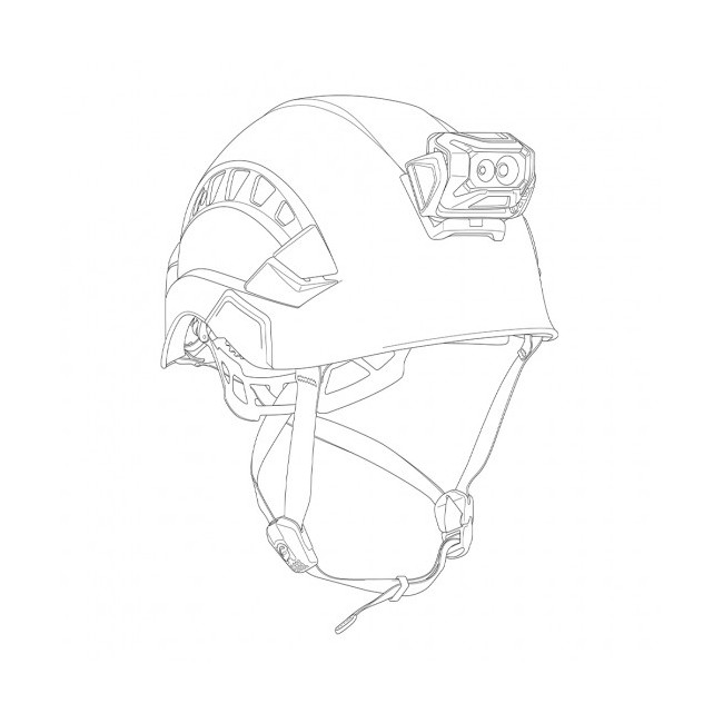 Adaptateur de casque Petzl Vertex/Strato pour lampe frontale ARIA - Petzl