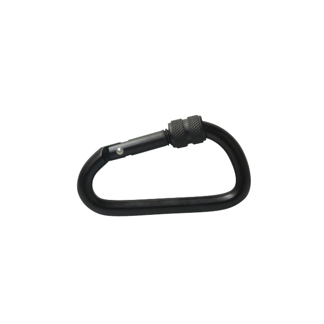 Mattschwarzér Aluminiumkarabiner 8 cm - Patrol