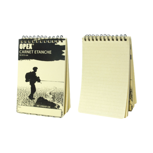 Wasserdichtes Notizbuch großes Modell 100 x 150 mm - Patrol
