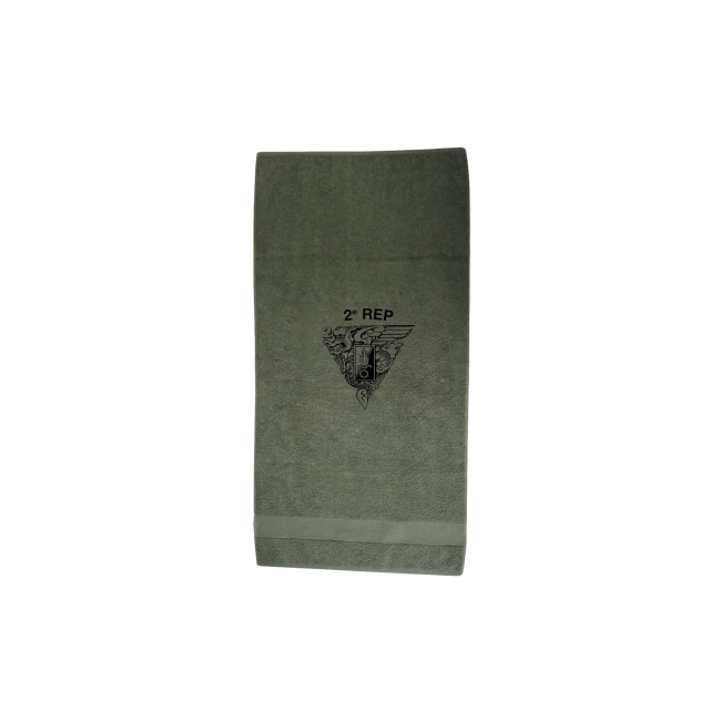 Militärisches Handtuch khaki + Markierung 2. REP - Patrol