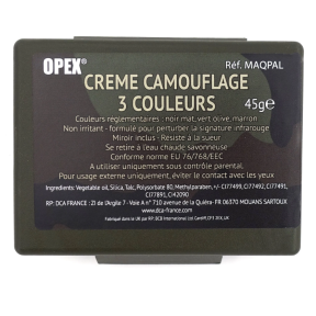 Palette de crème camouflage 3 couleurs -Patrol Equipement
