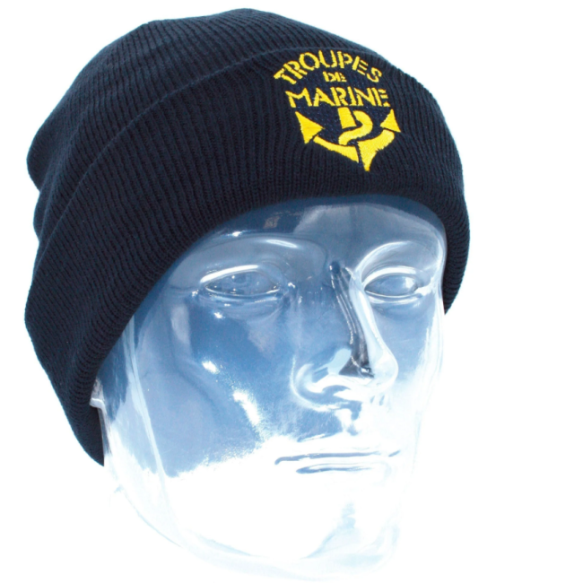 Thinsulate-Strickmütze bestickt mit Marinetruppen blau - Patrol