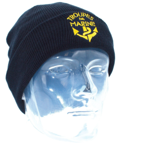 Bonnet maille Thinsulate brodé Troupes de Marine bleu - Patrol