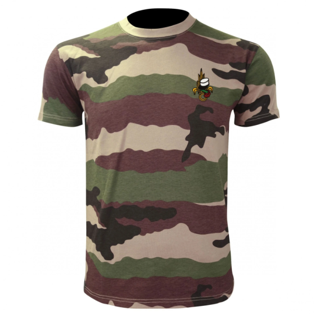 Militärisches Baumwoll-T-Shirt CE-Tarn mit Legion-Stickerei - Patrol