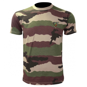 T-shirt militaire en coton camo CE brodé 2e REP - Patrol