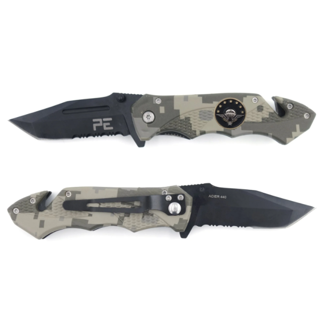 Couteau Survival Para camouflage avec étui - Patrol