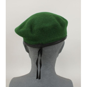 Militaire groene beret 2e REP leren rand - Patrol