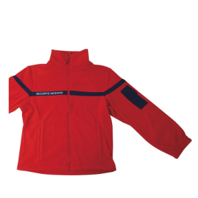Blouson polaire rouge sécurité incendie -Patrol Equipement